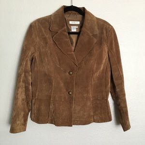 Coldwater Creek Brown Suede Jacket